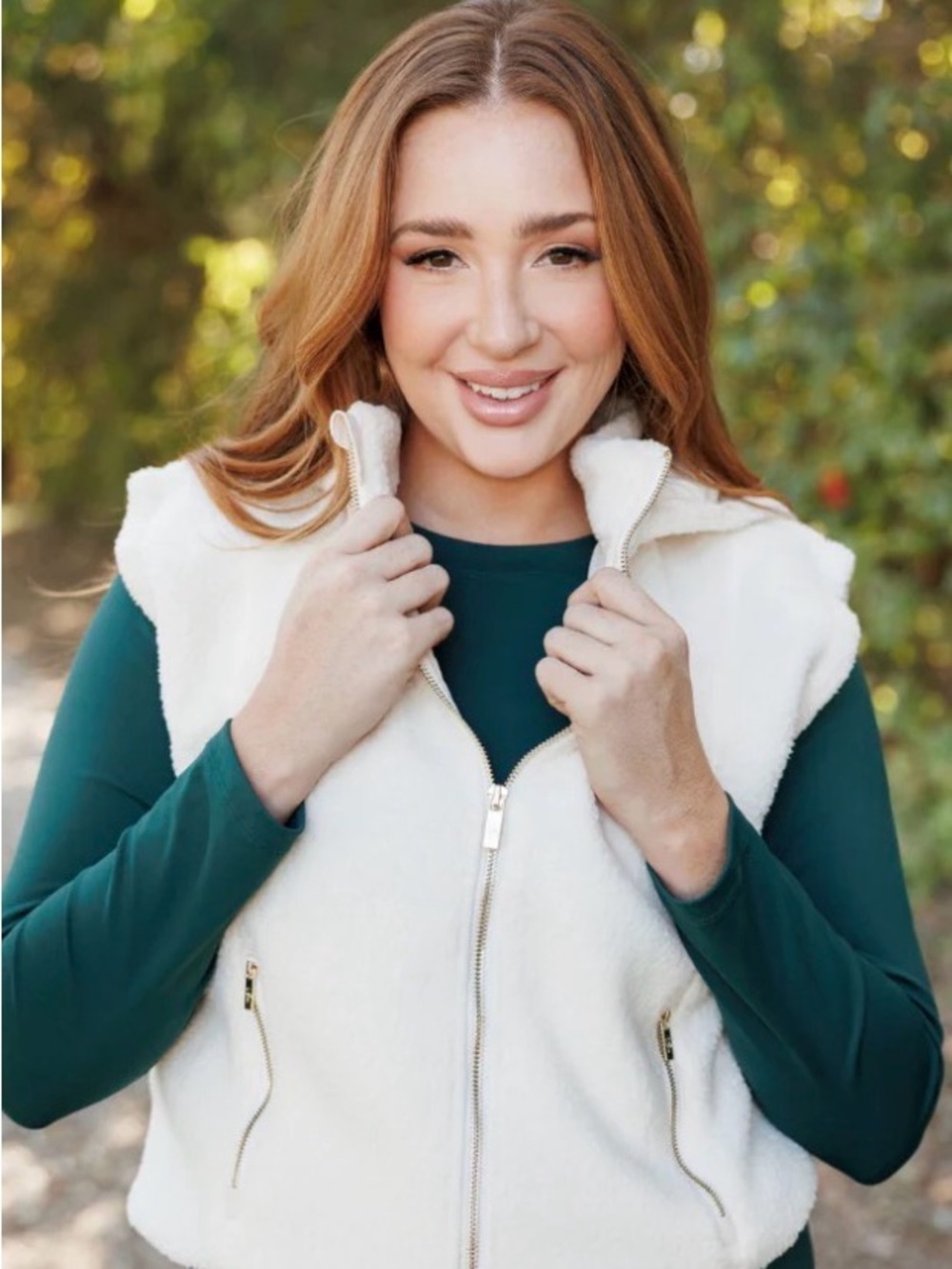 Salt Project Jacket Women’s Small Alpine Vest in Cream NWT Sherpa